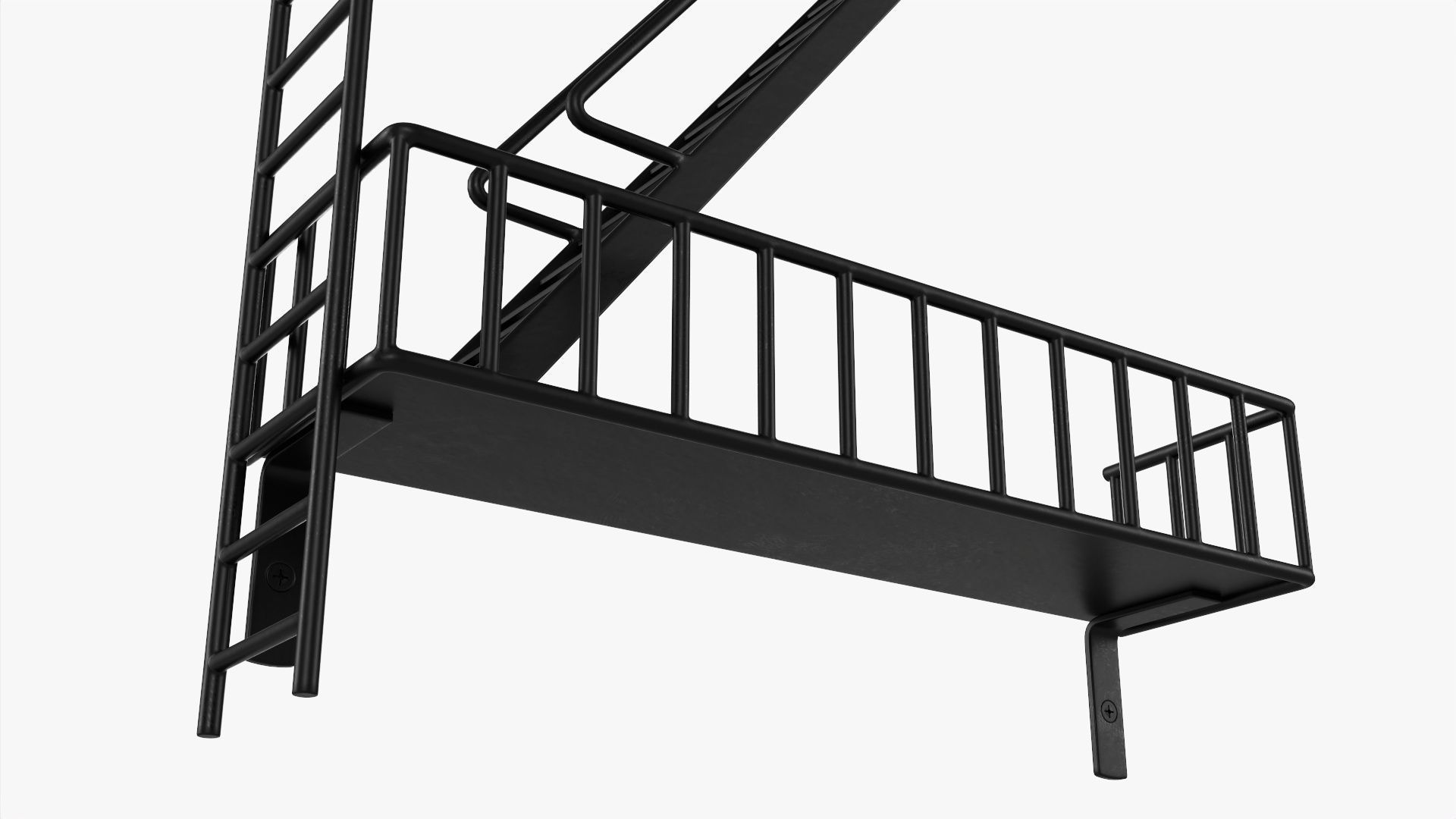 Decorative wall shelf 01 3D model_2