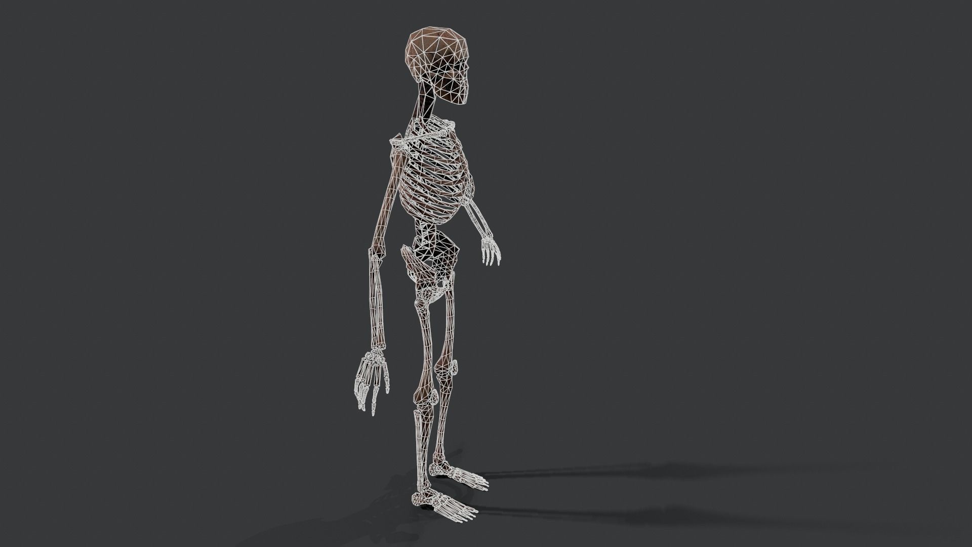 Skeleton Warrior 2 Low-poly 3D model_12