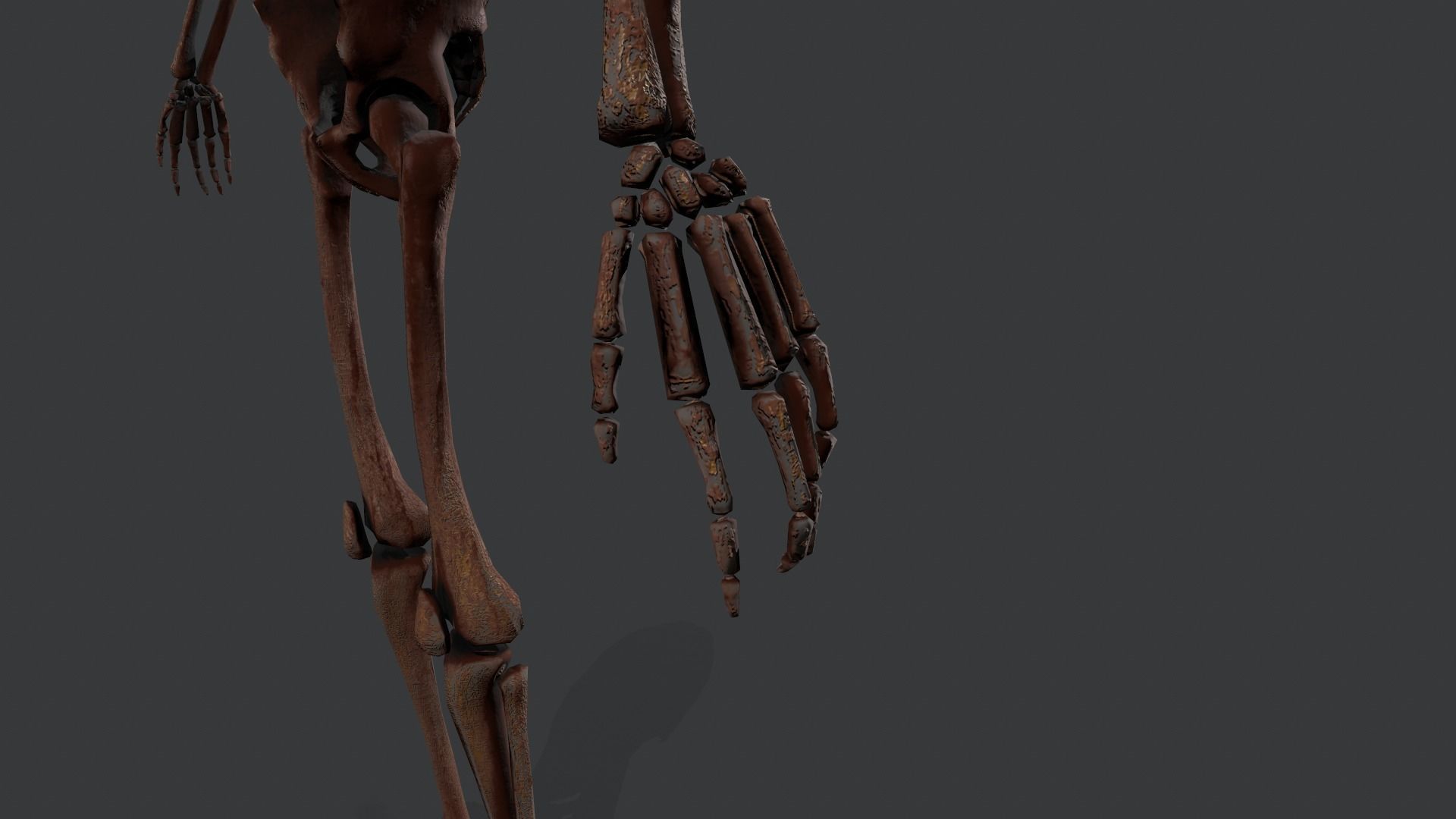 Skeleton Warrior 2 Low-poly 3D model_18