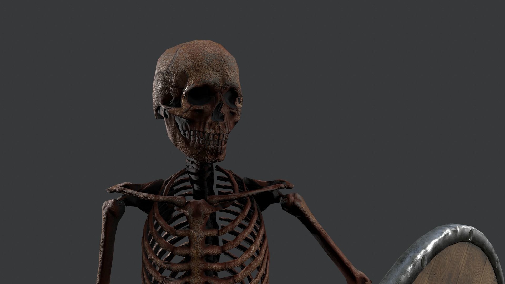 Skeleton Warrior 2 Low-poly 3D model_25