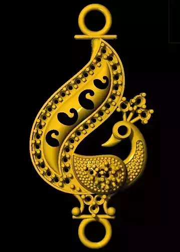 Sidepiece golden peacock logo