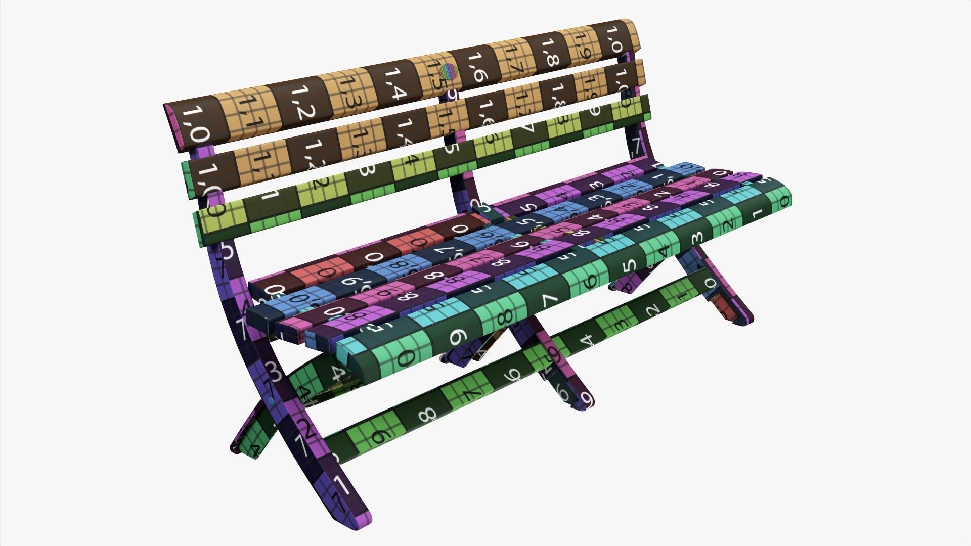 Faux Wood Bench 3D model | CGTrader