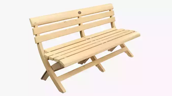 Faux Wood Bench
