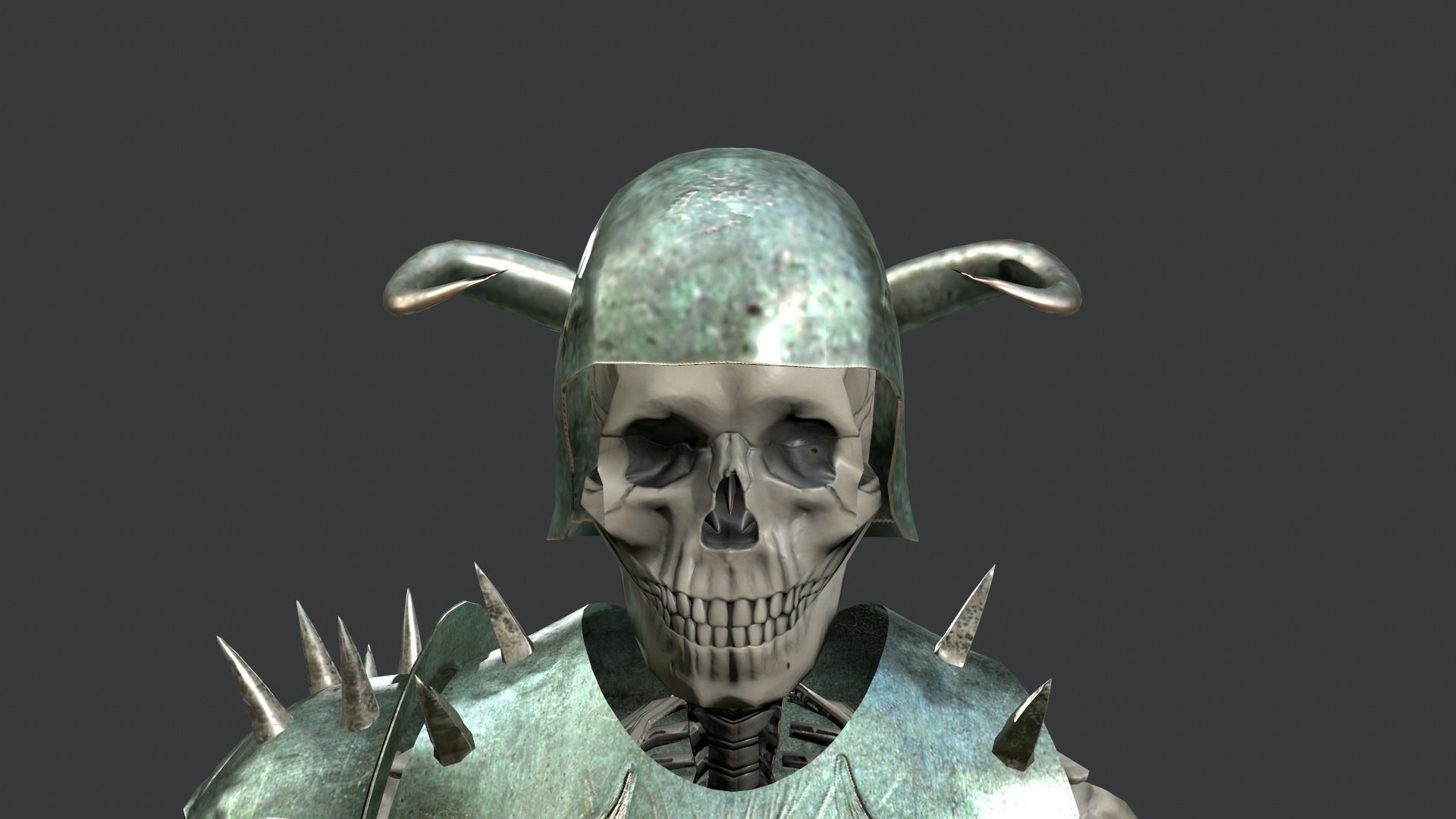 Skeleton Warrior 3 Low-poly 3D model_36