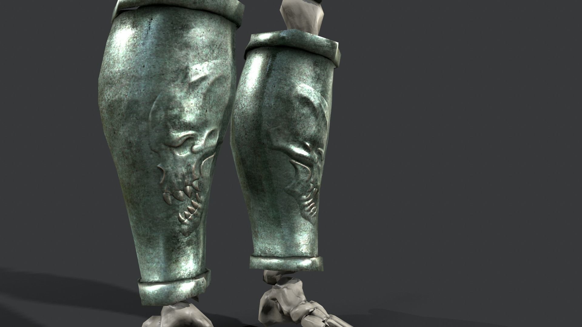 Skeleton Warrior 3 Low-poly 3D model_17