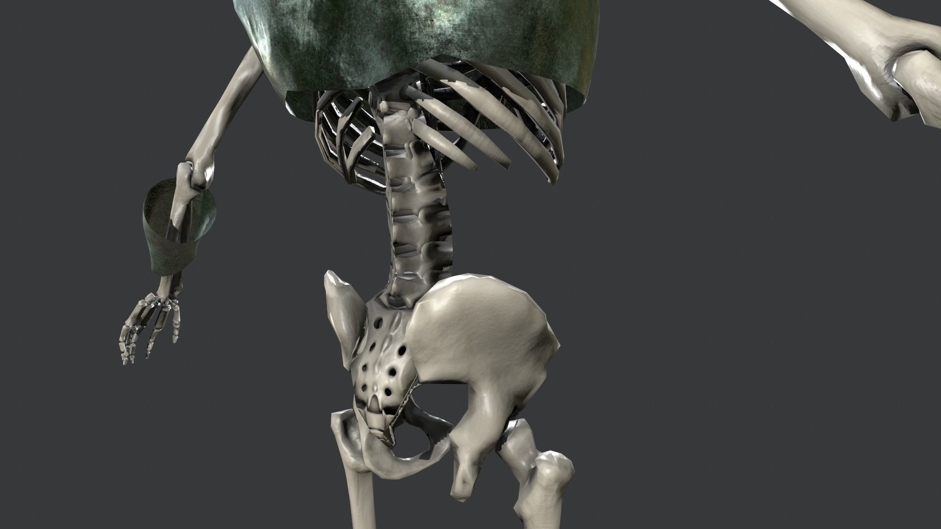 Skeleton Warrior 3 Low-poly 3D model_28