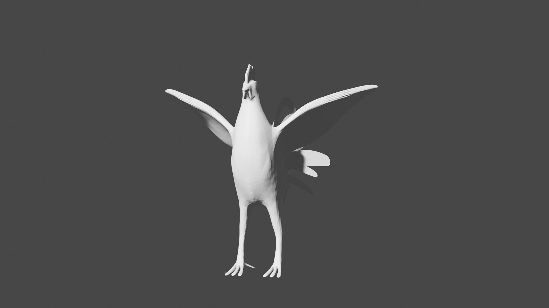 rooster free Low-poly 3D model_6