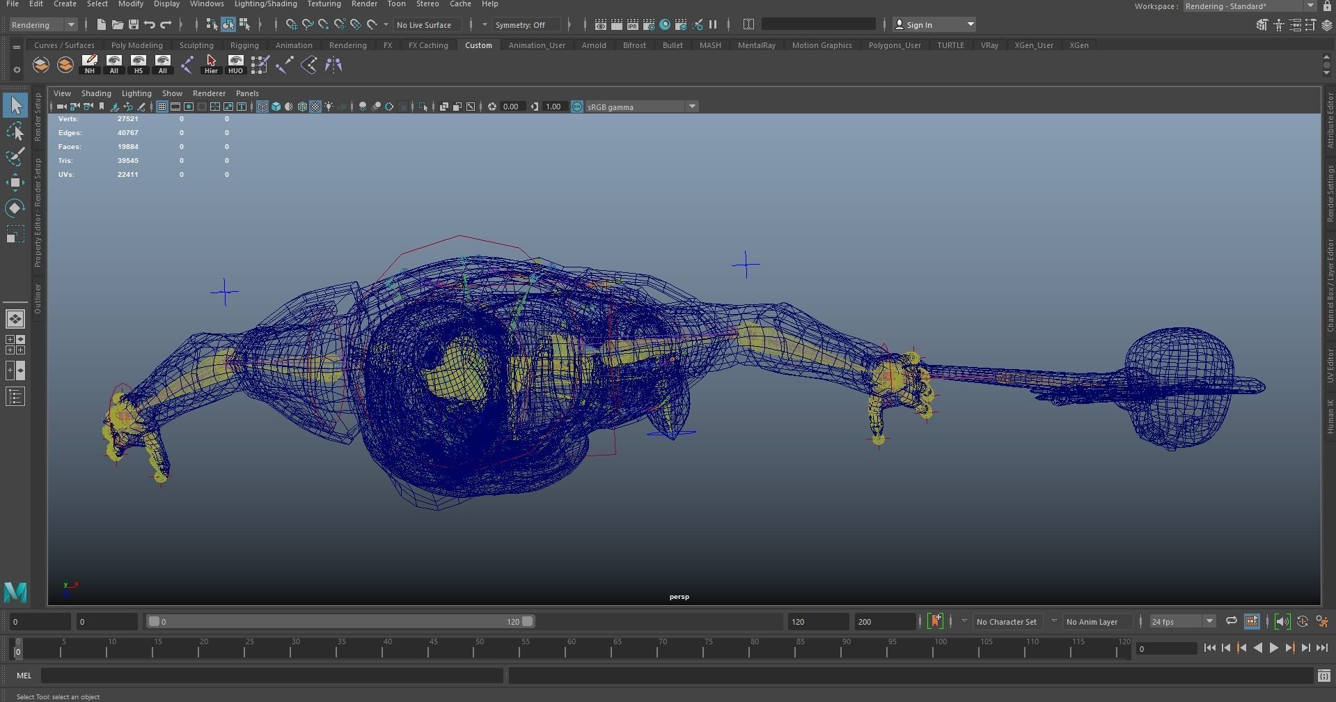 Necromancer knight Low-poly 3D model_25