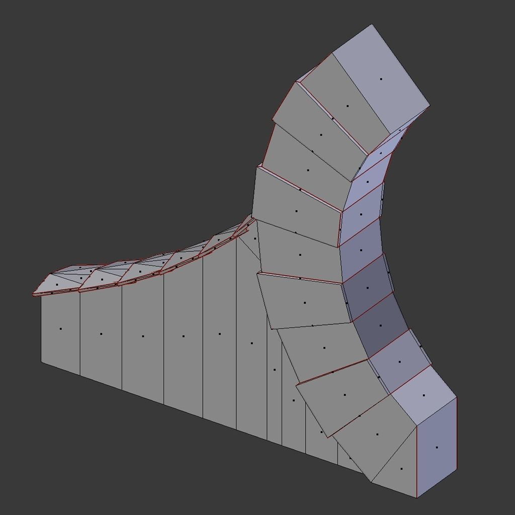 Teleporter game-ready low poly brick wall Low-poly 3D model_4