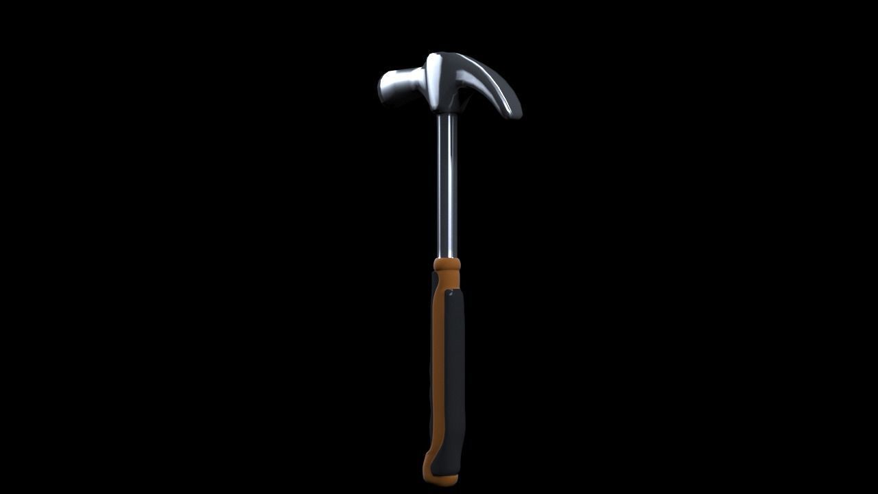 hammer Low-poly 3D model_1