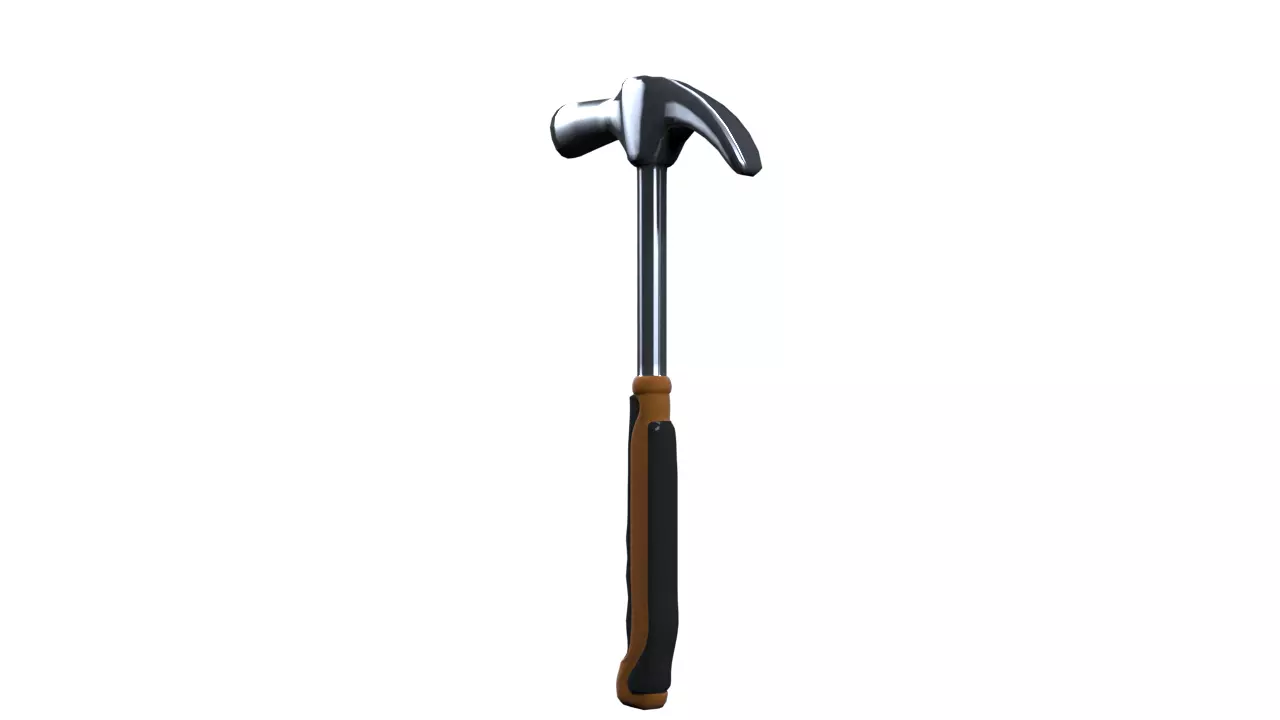 hammer Low-poly 3D model_0