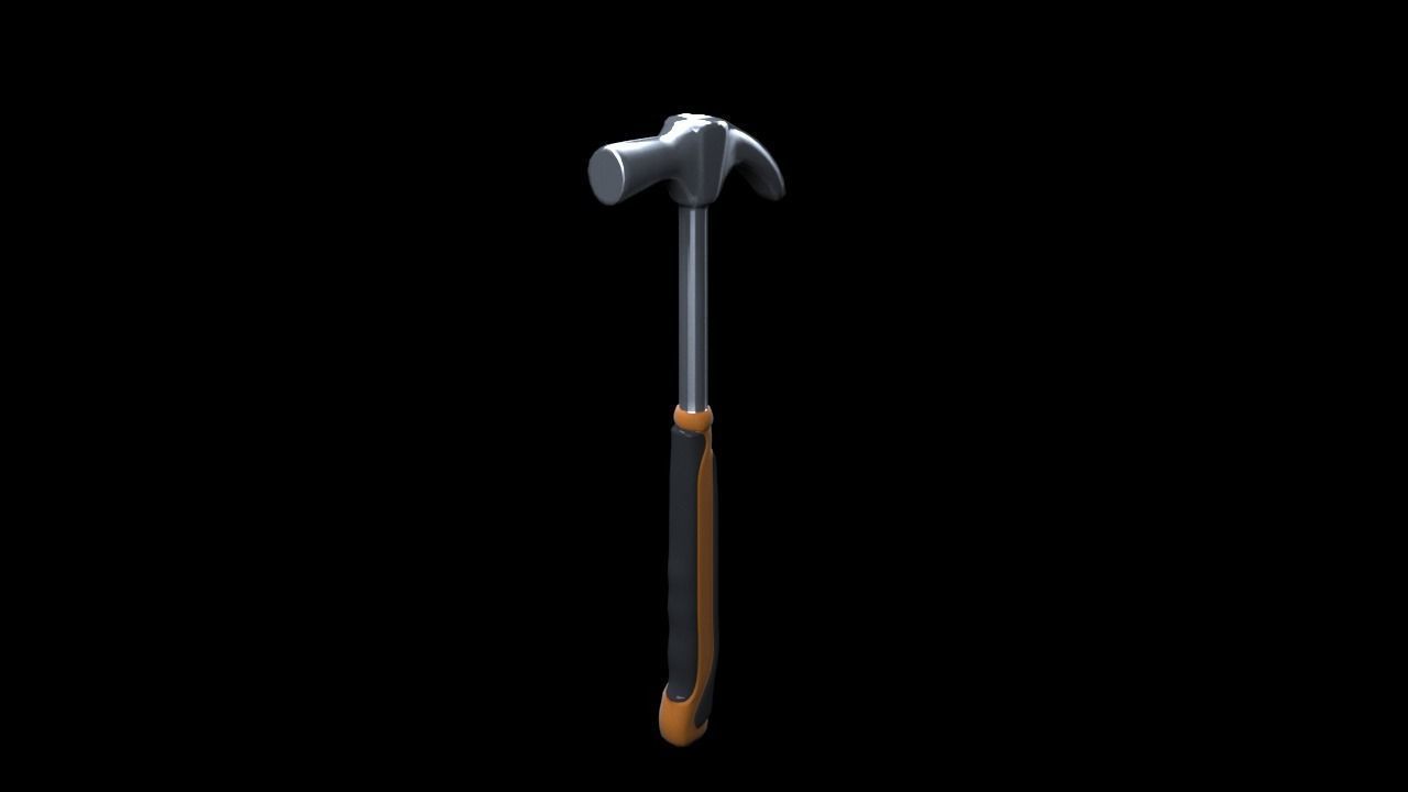 hammer Low-poly 3D model_5