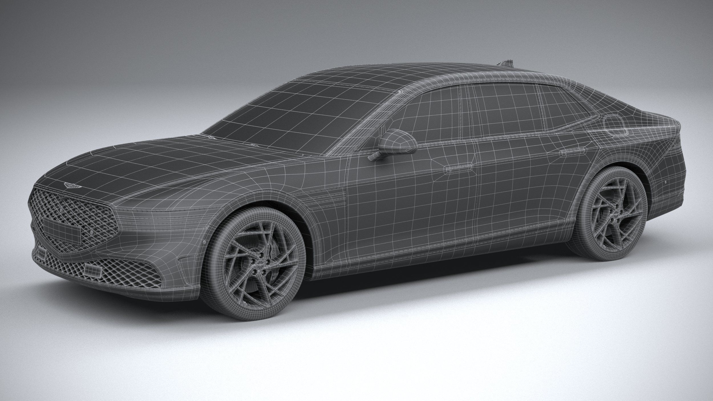 Genesis G90 2023 3D model_28