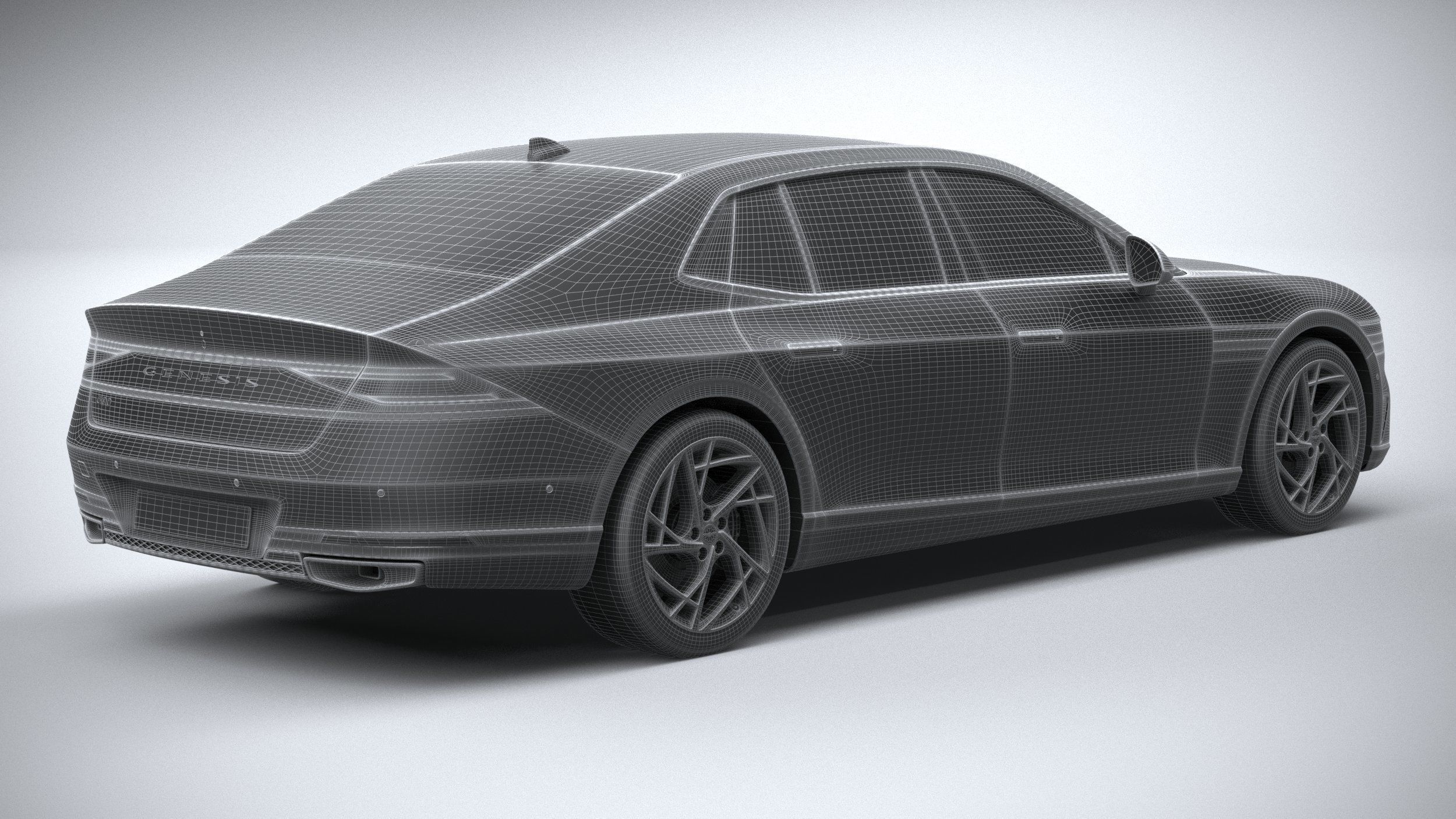 Genesis G90 2023 3D model_27