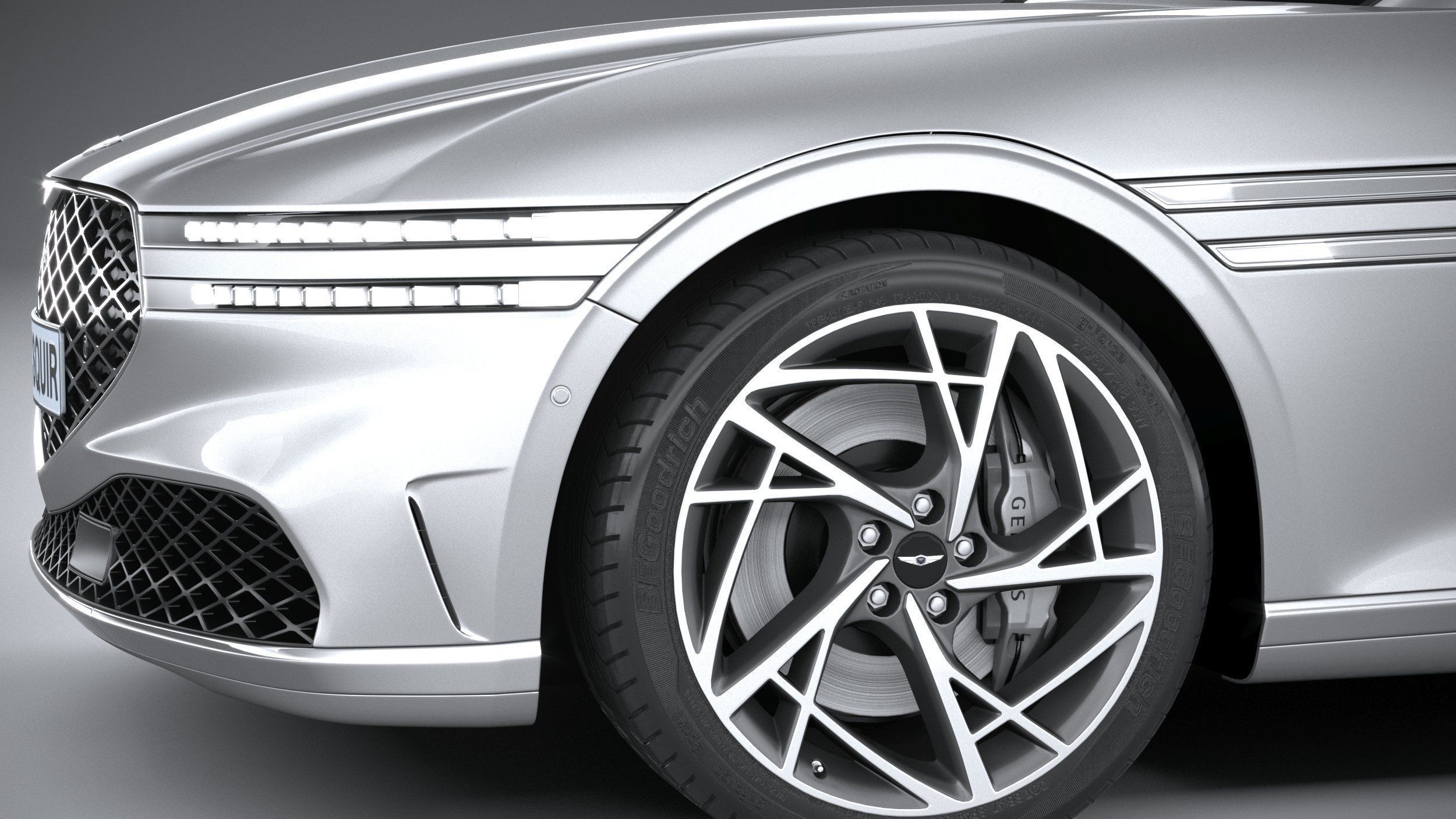 Genesis G90 2023 3D model_3