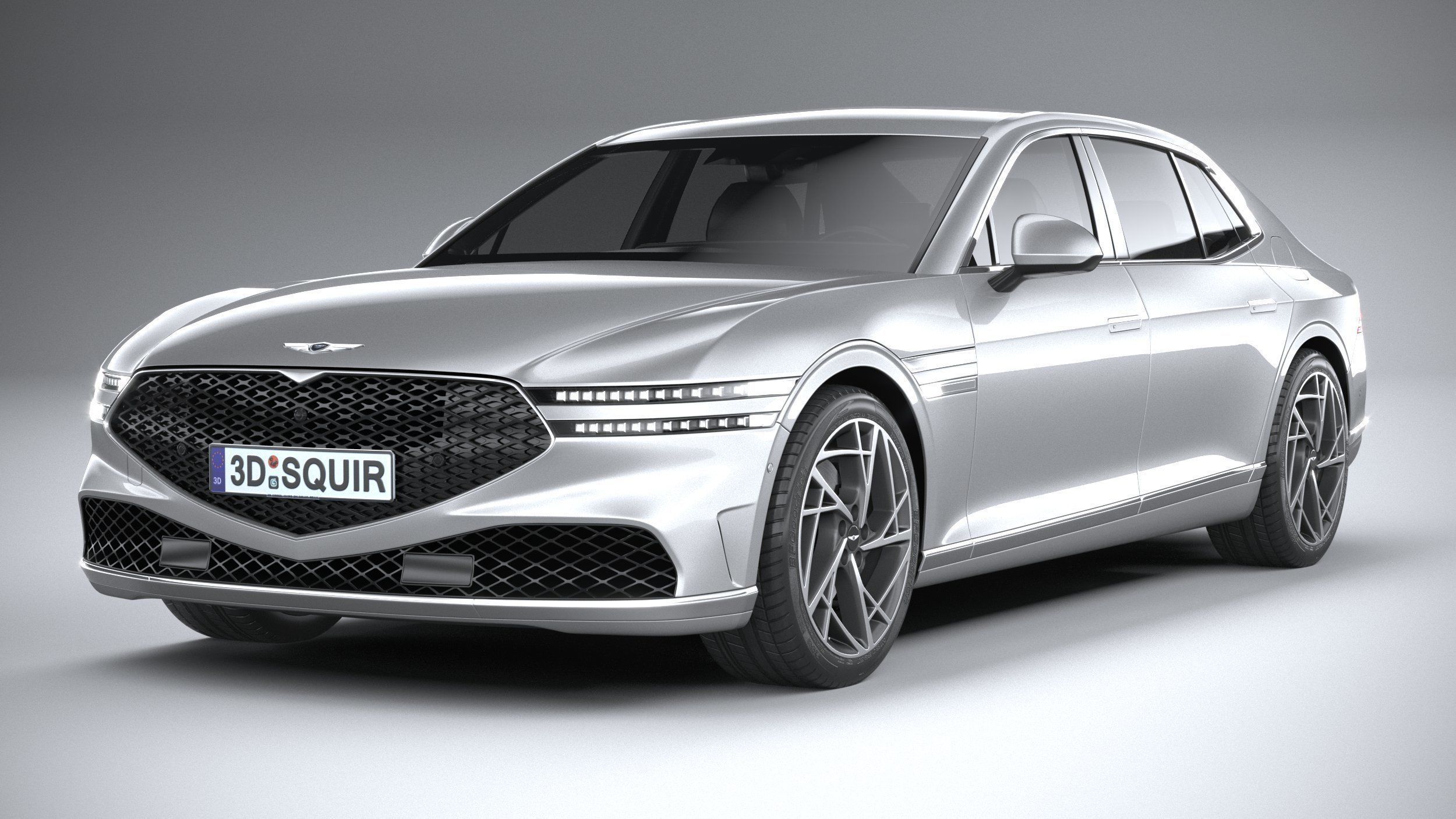 Genesis G90 2023 3D model_2