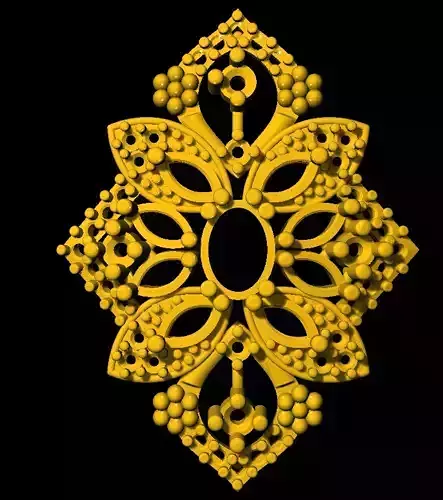 Sidepiece ornate flower