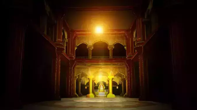 sai baba temple interior 