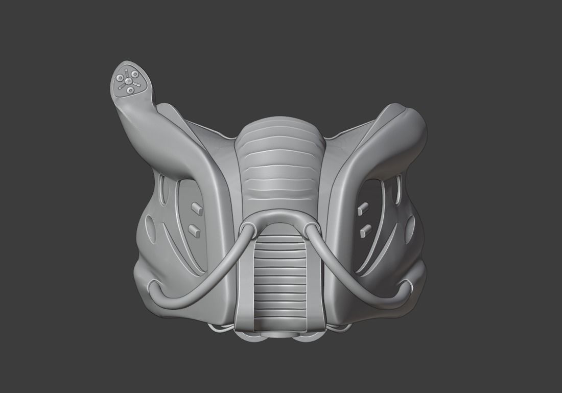Predator - City Hunter Rebreather mask 3D print model_1