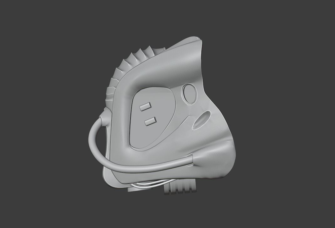 Predator - City Hunter Rebreather mask 3D print model_10