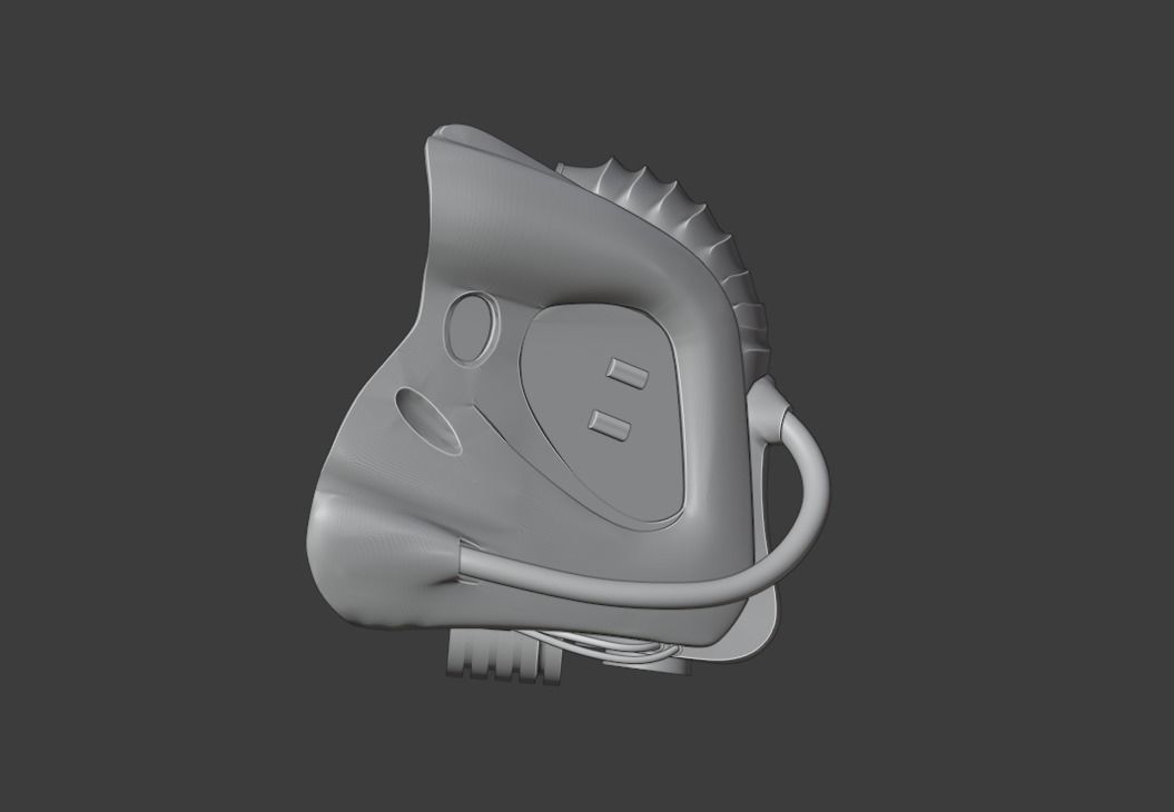 Predator - City Hunter Rebreather mask 3D print model_11