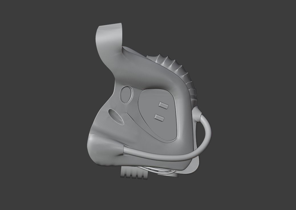 Predator - City Hunter Rebreather mask 3D print model_3