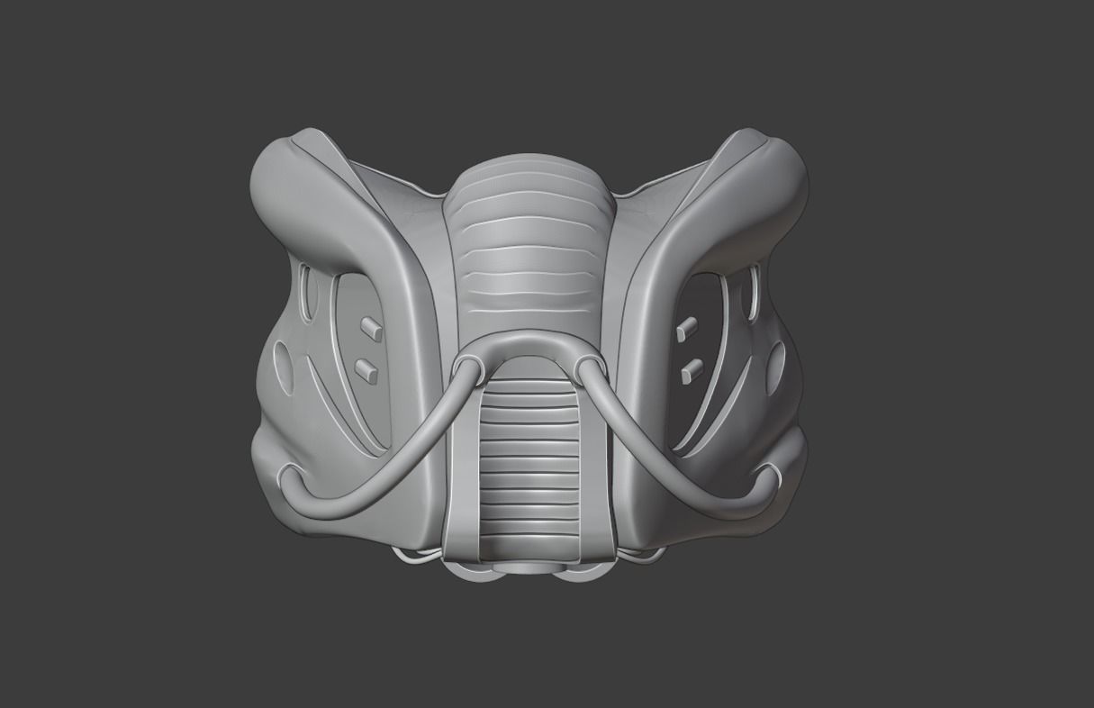 Predator - City Hunter Rebreather mask 3D print model_9