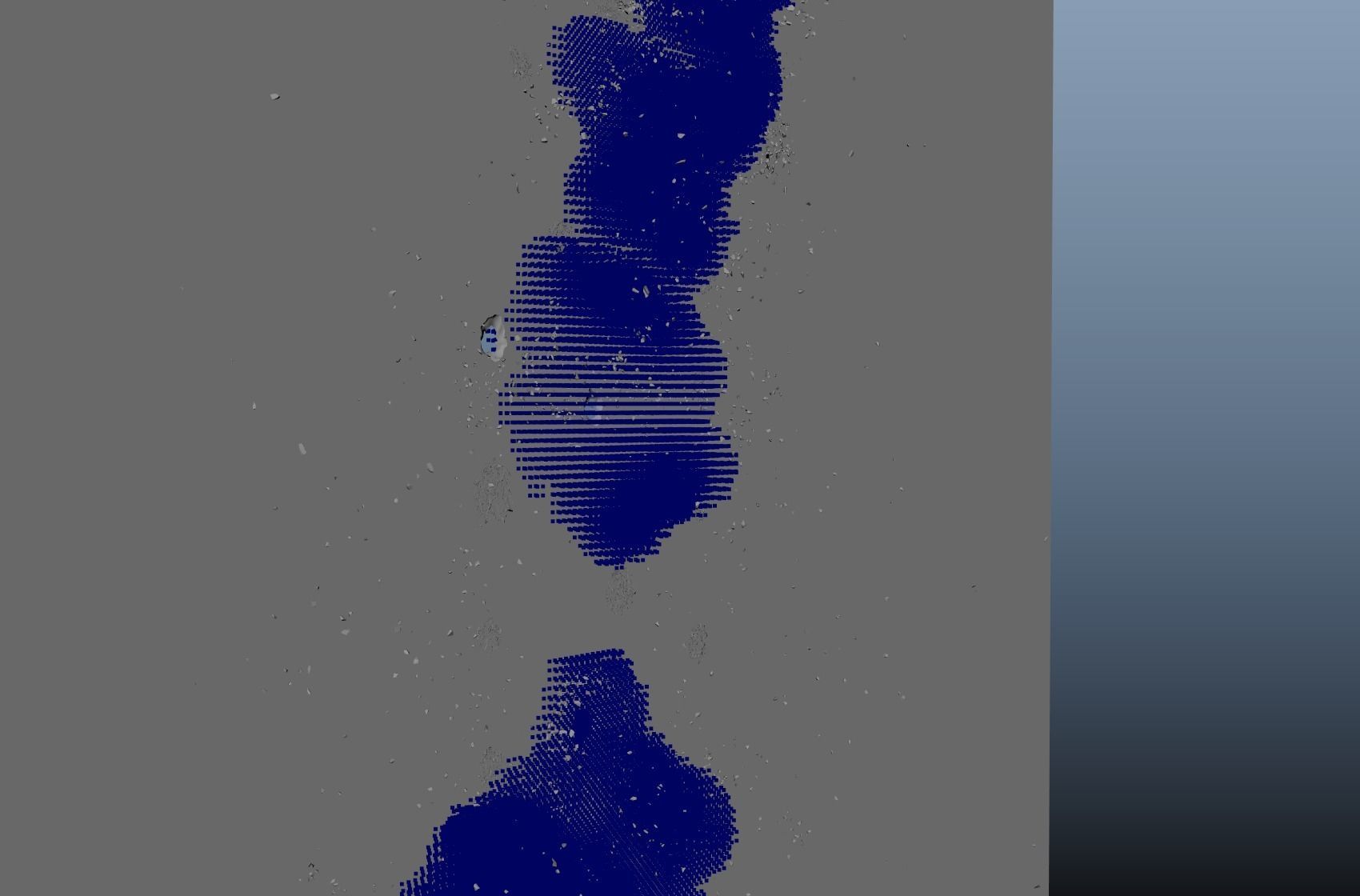 Modular bullet impacts - 120 FPS - Debris and Dust Low-poly 3D model_4