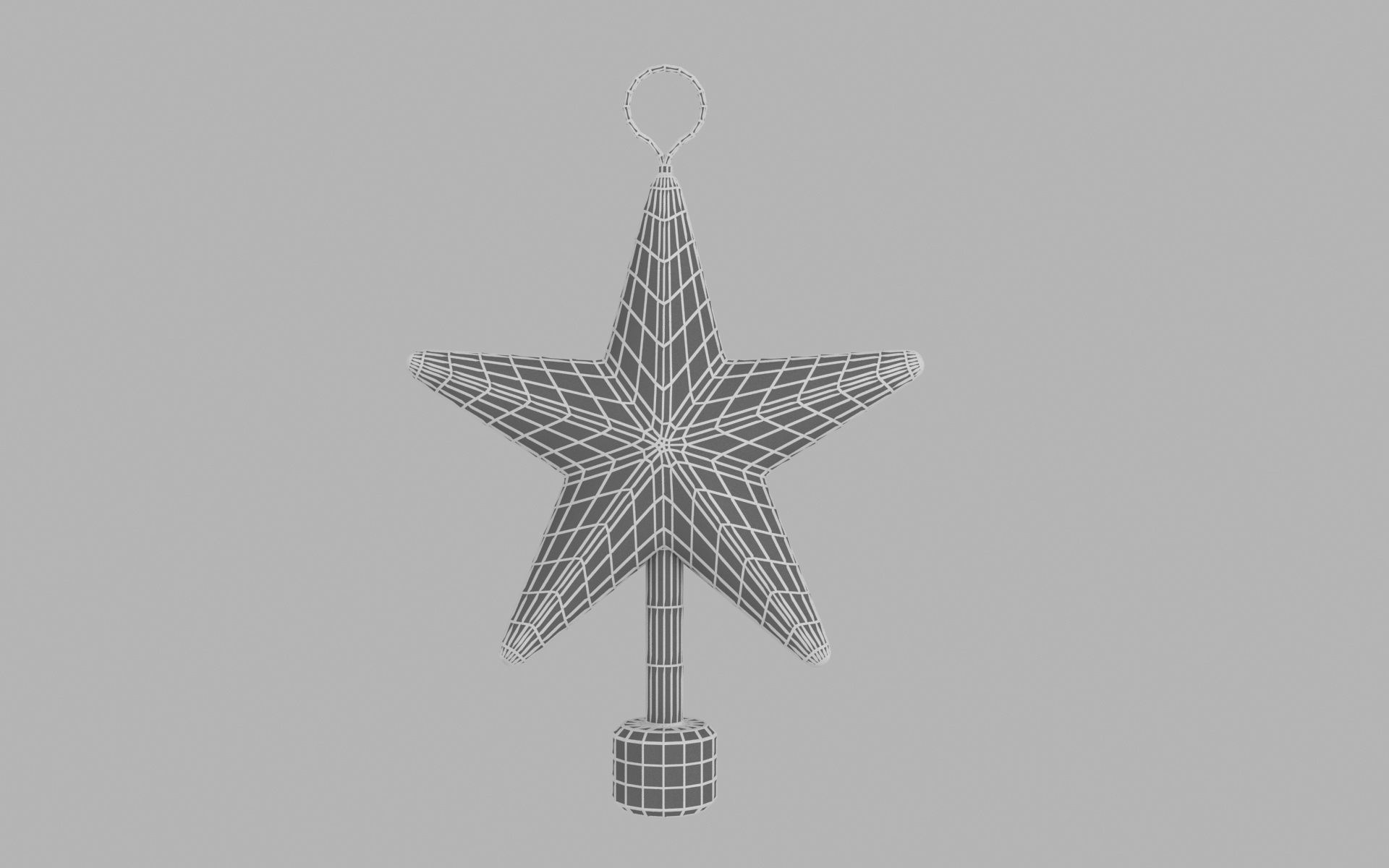 Xmas star 3D model_12