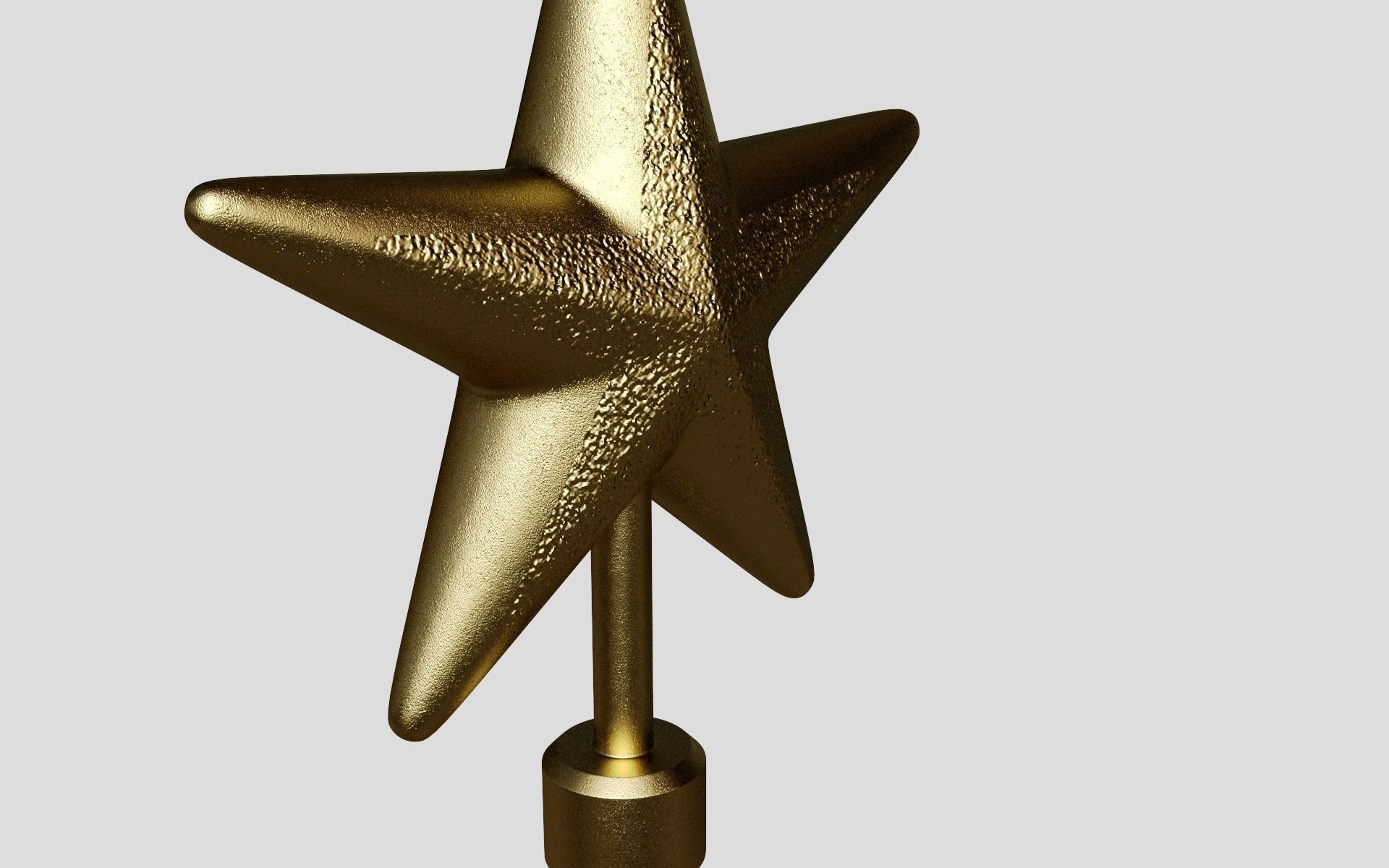 Xmas star 3D model_3