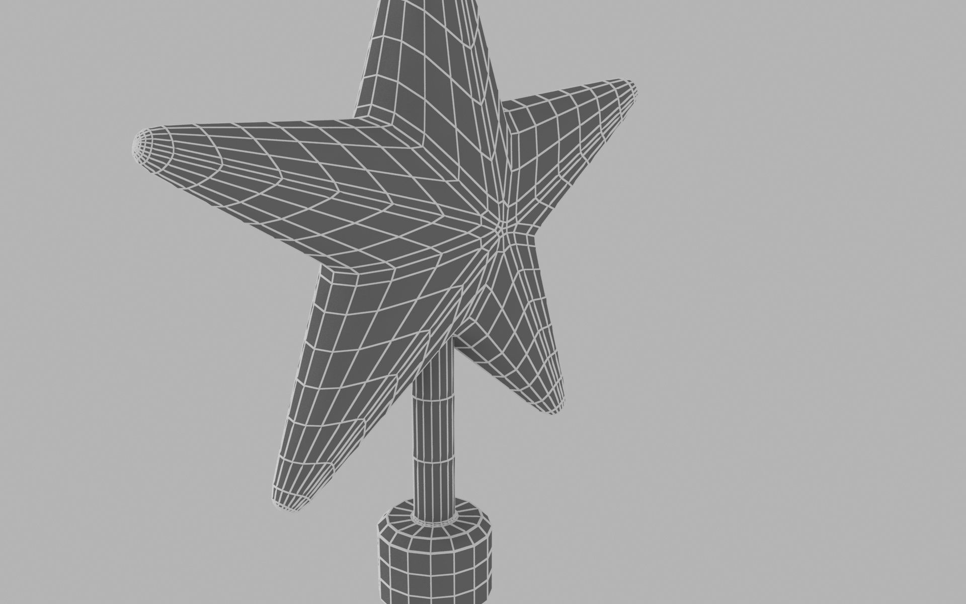 Xmas star 3D model_14