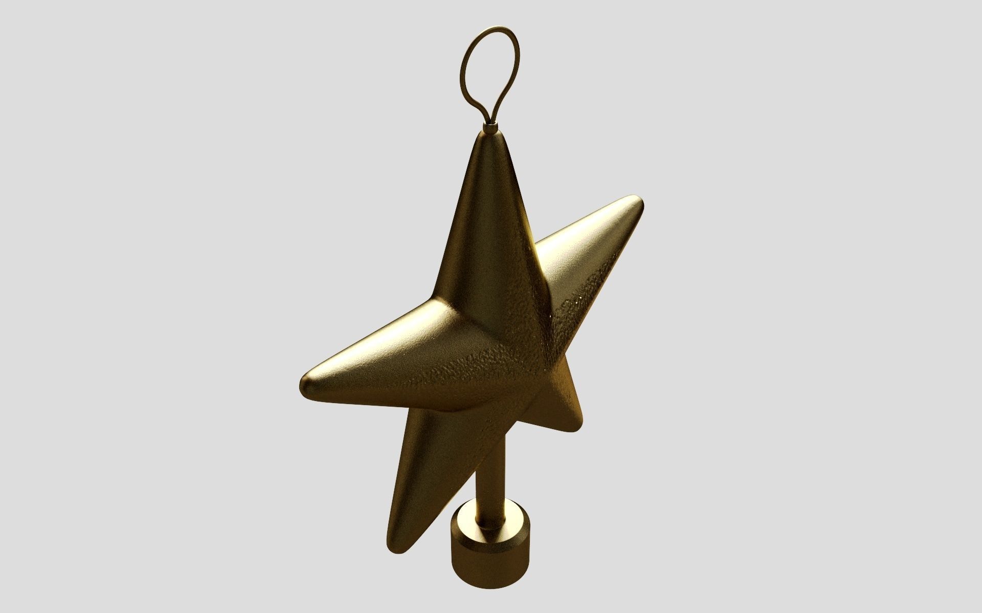 Xmas star 3D model_7