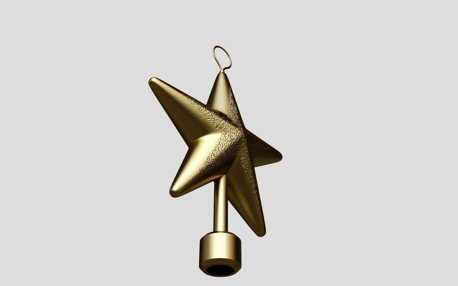 Xmas star 3D model_2