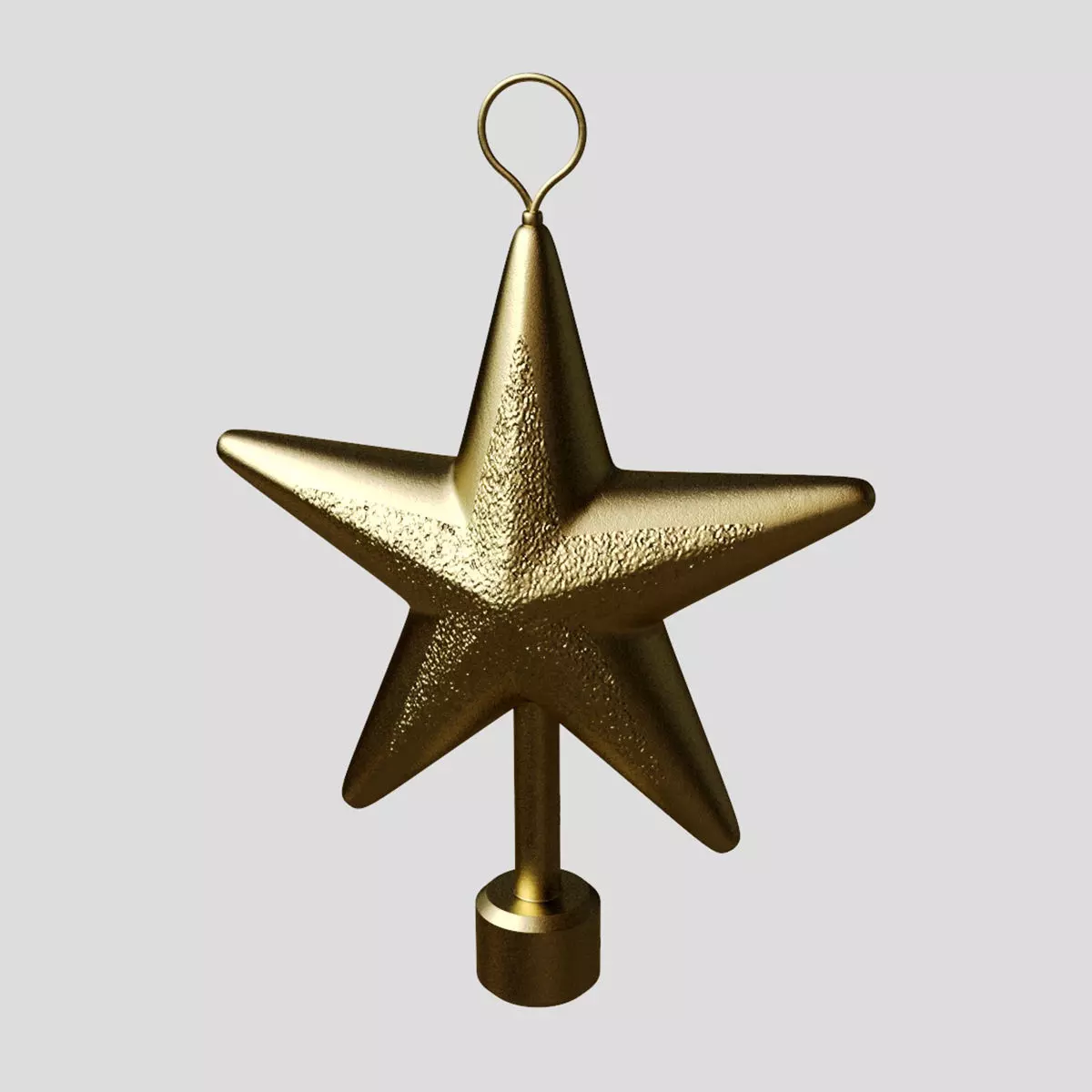 Xmas star 3D model_0