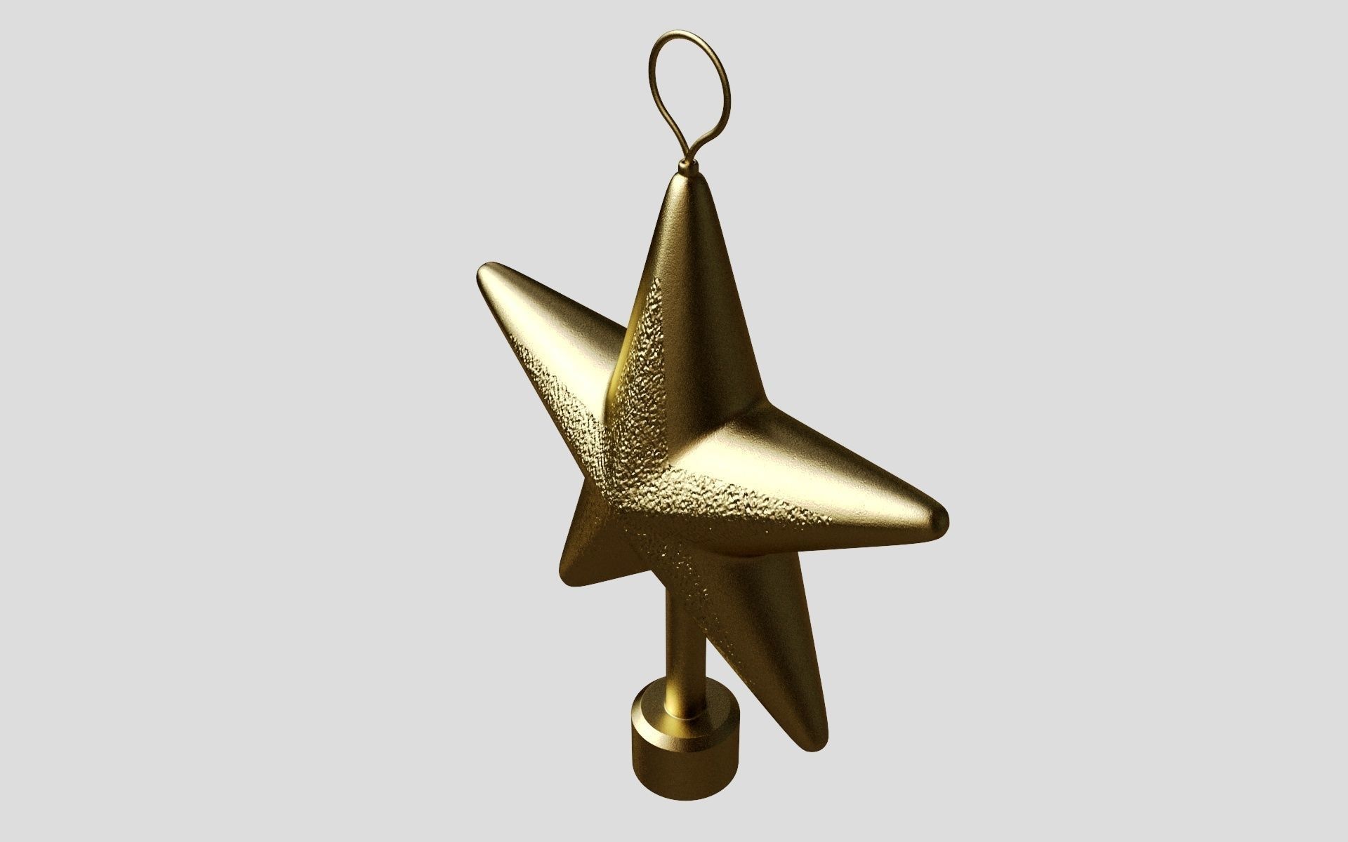 Xmas star 3D model_8
