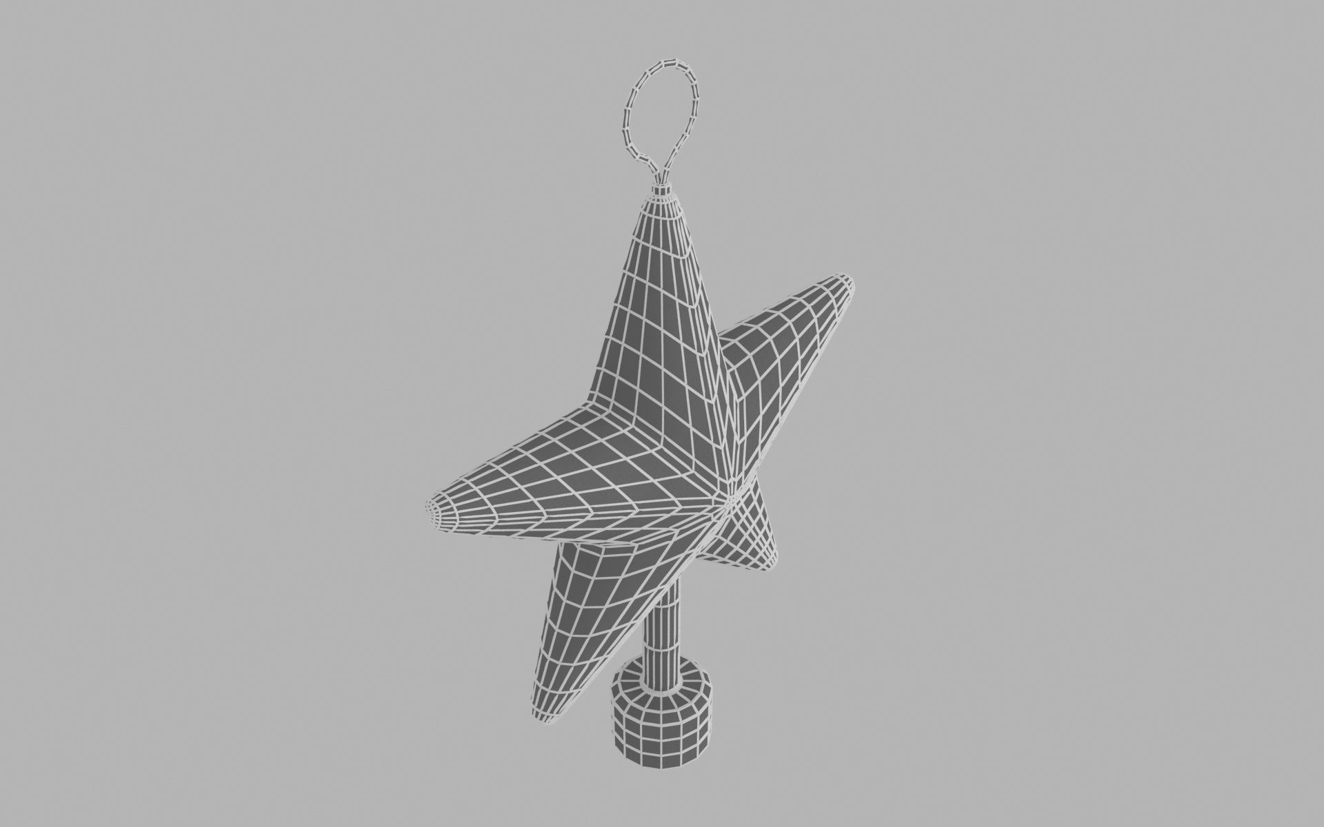 Xmas star 3D model_11