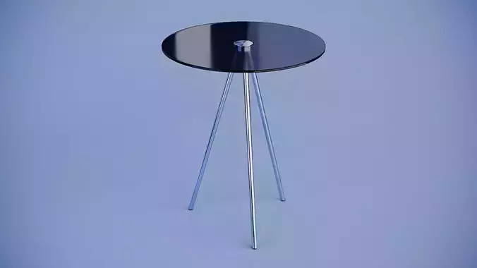 Rounded Glass Table 001