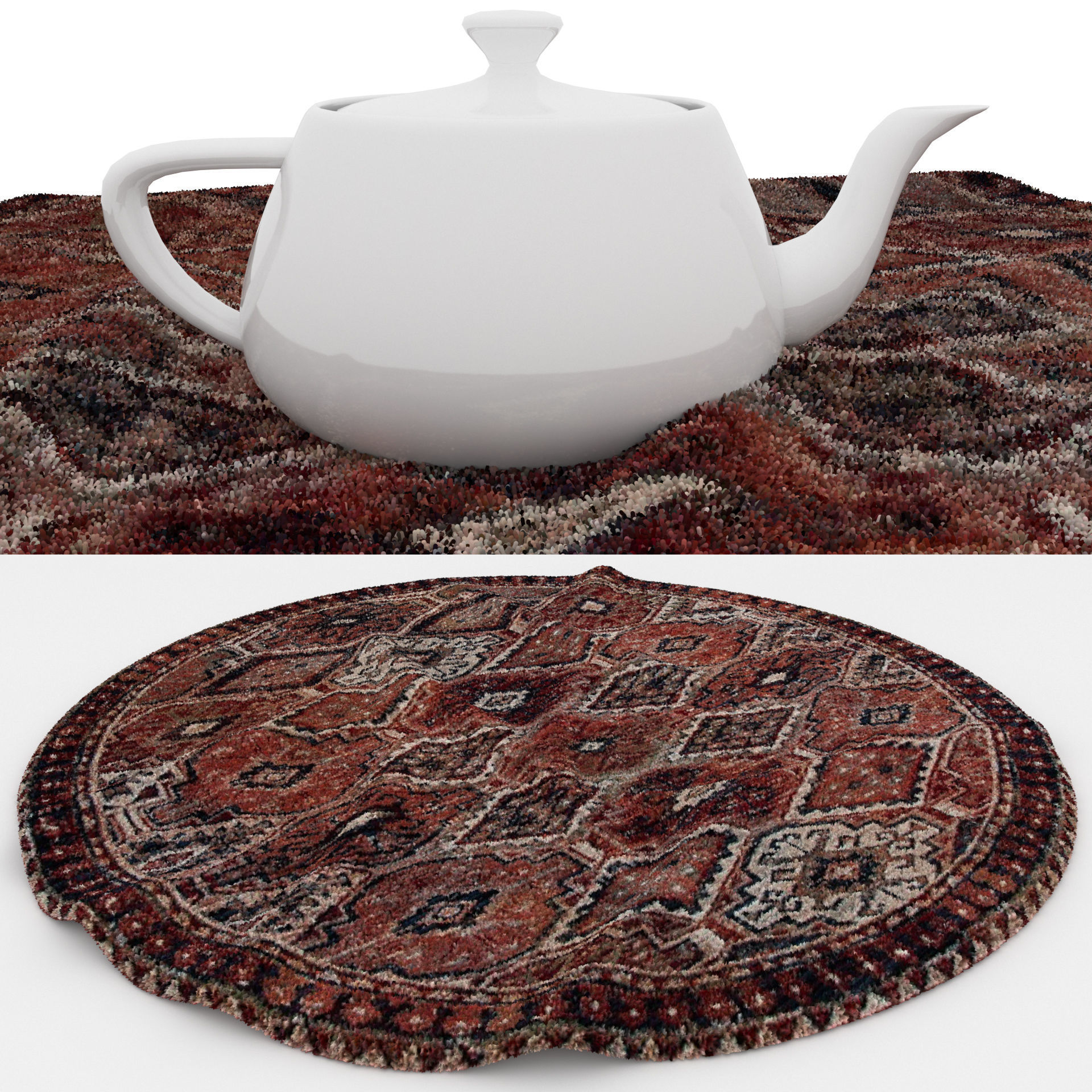 Rugs No 544 Low-poly 3D model_1