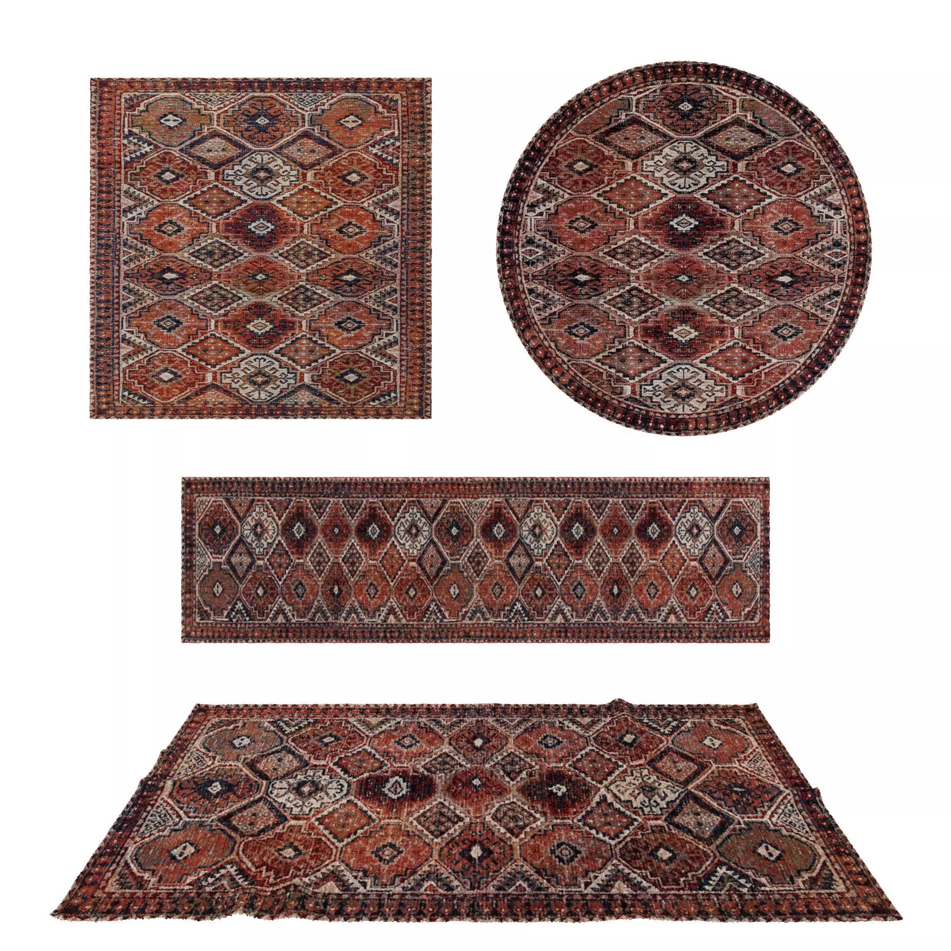 Rugs No 544 Low-poly 3D model_0