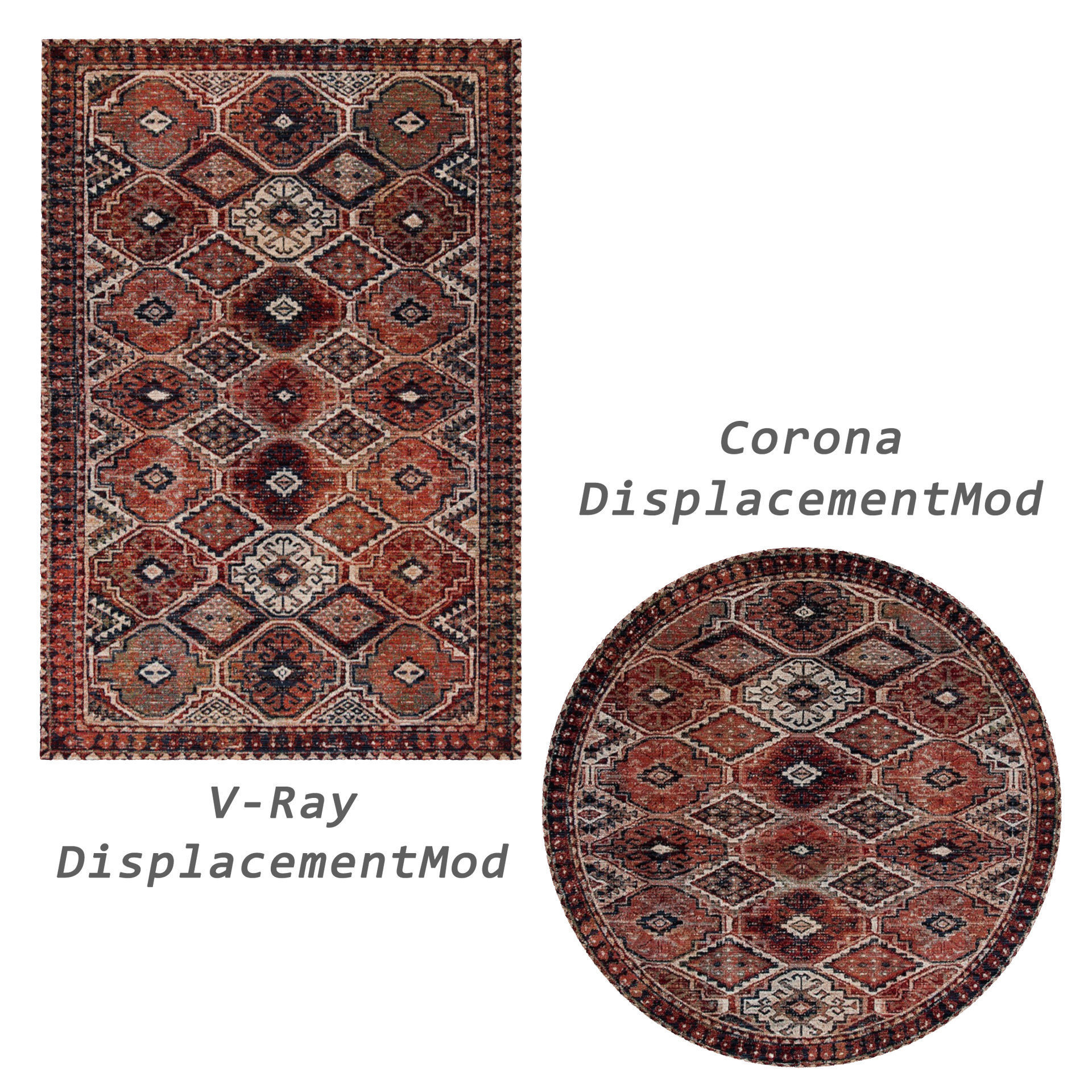 Rugs No 544 Low-poly 3D model_2