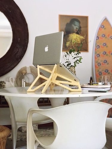Bamboo Laptop Stand 3D model