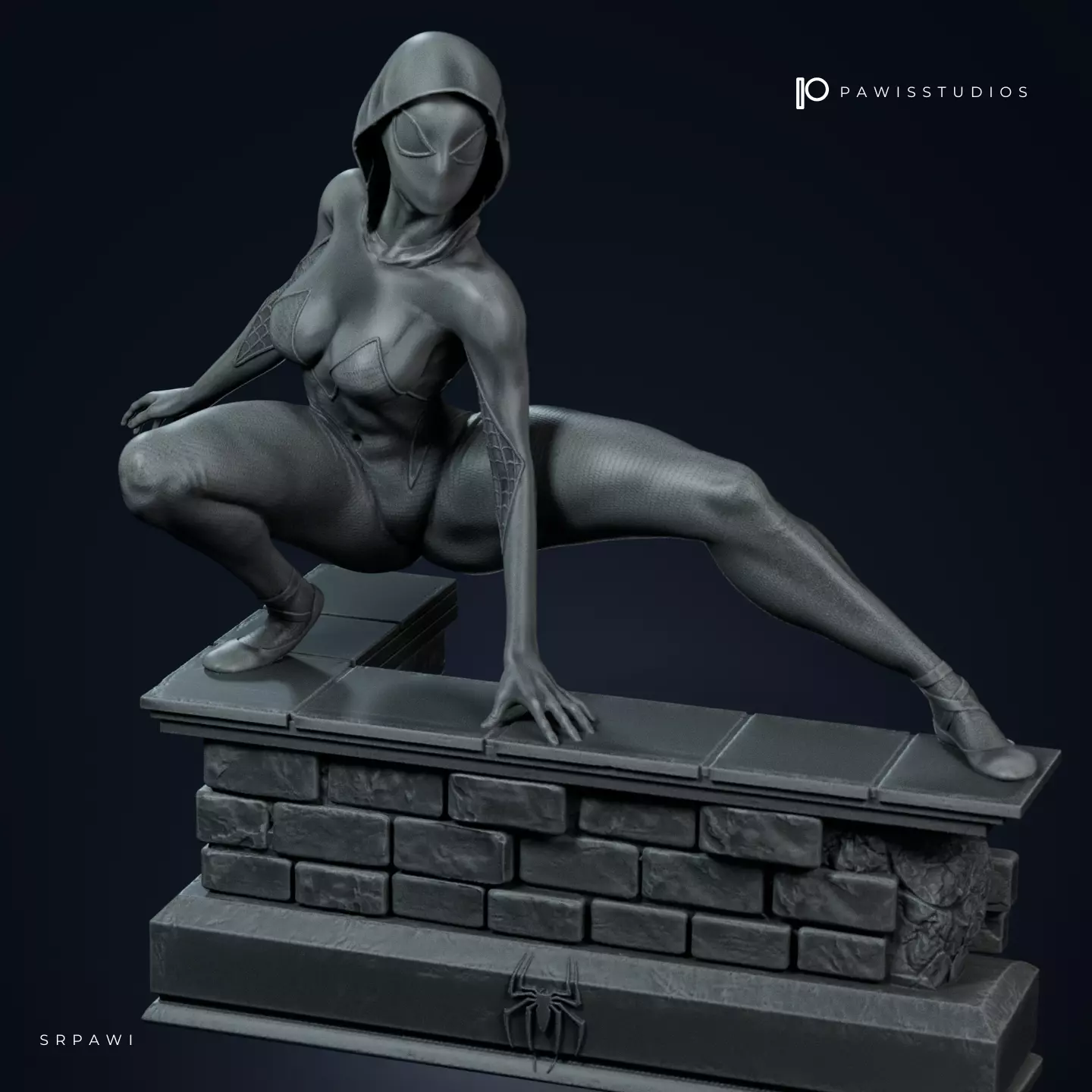 Spider Gwen  3D print model_0