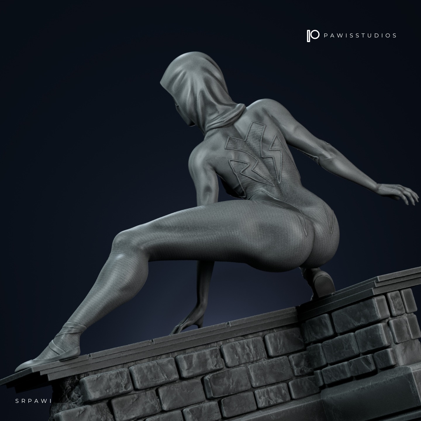 Spider Gwen  3D print model_1