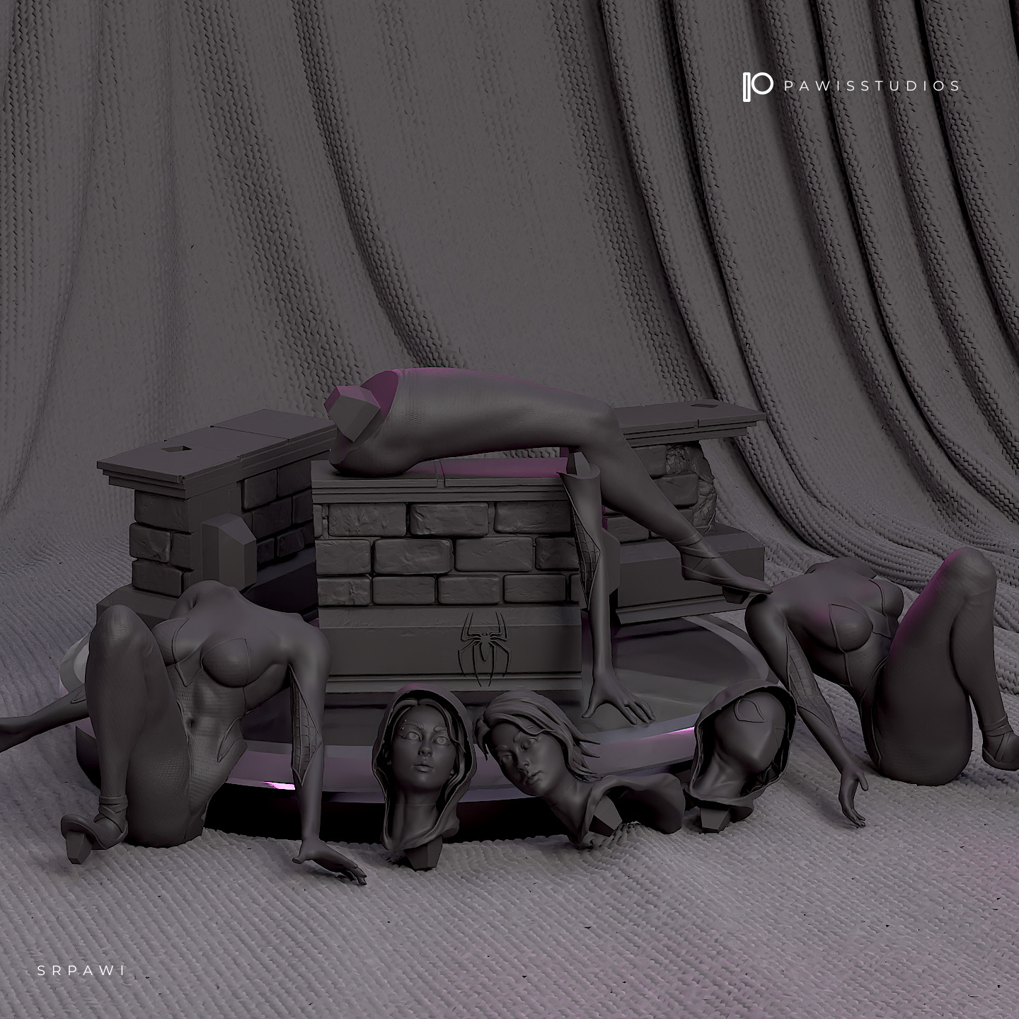 Spider Gwen  3D print model_8