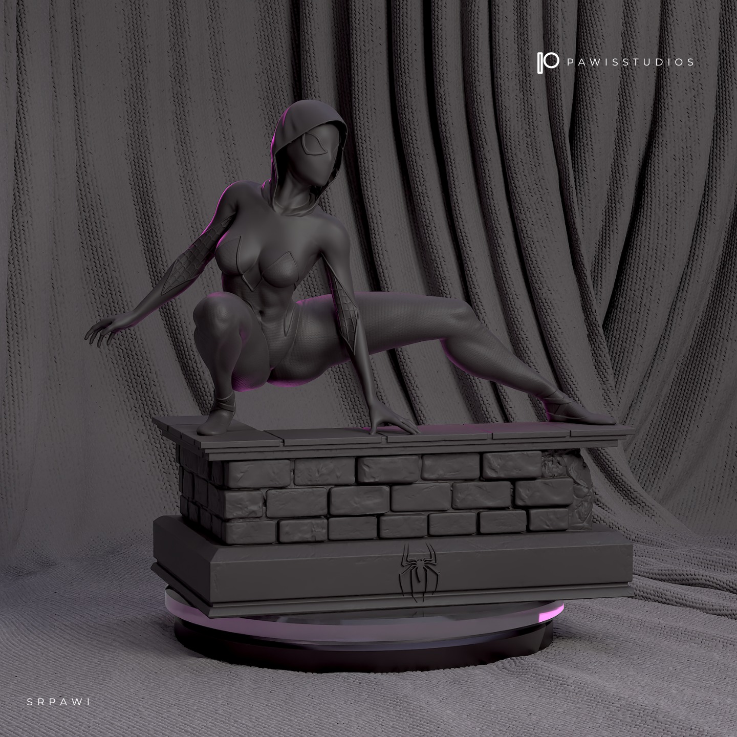 Spider Gwen  3D print model_5