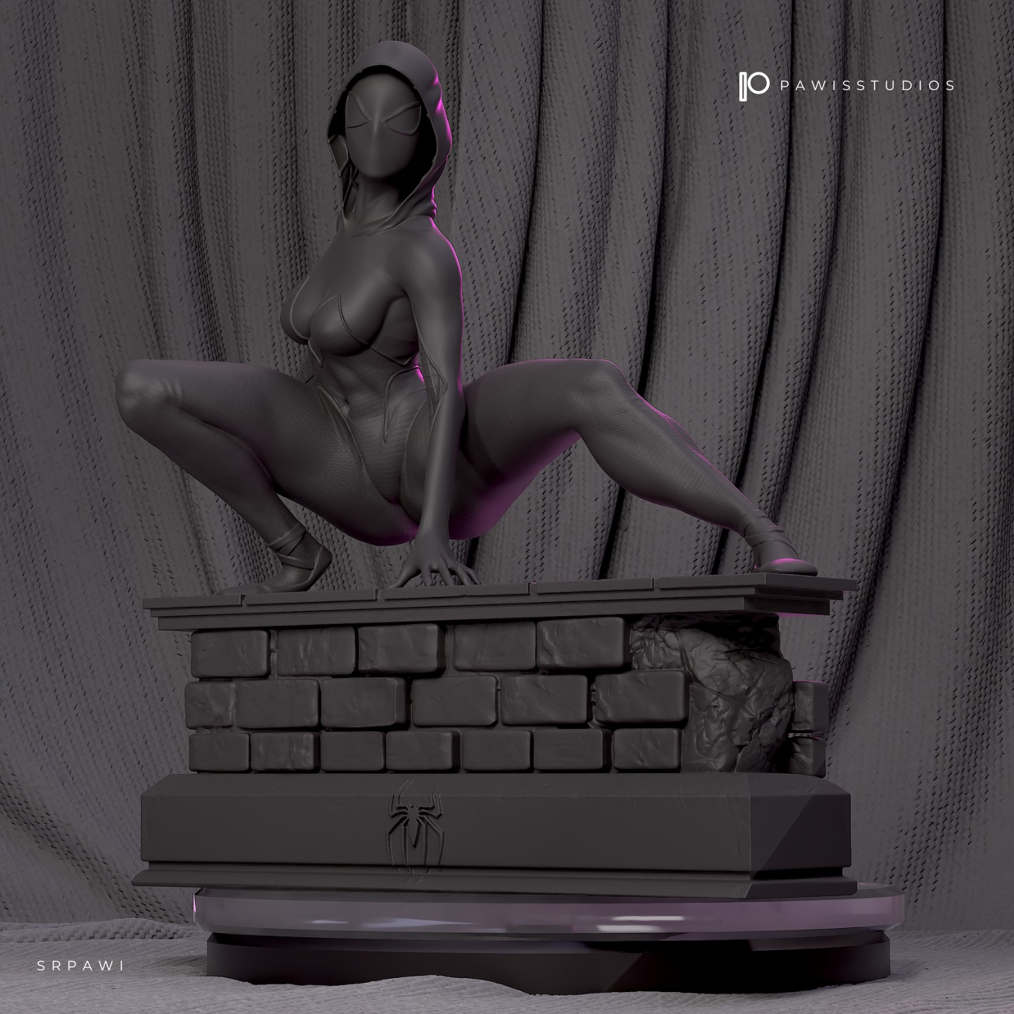 Spider Gwen  3D print model_6