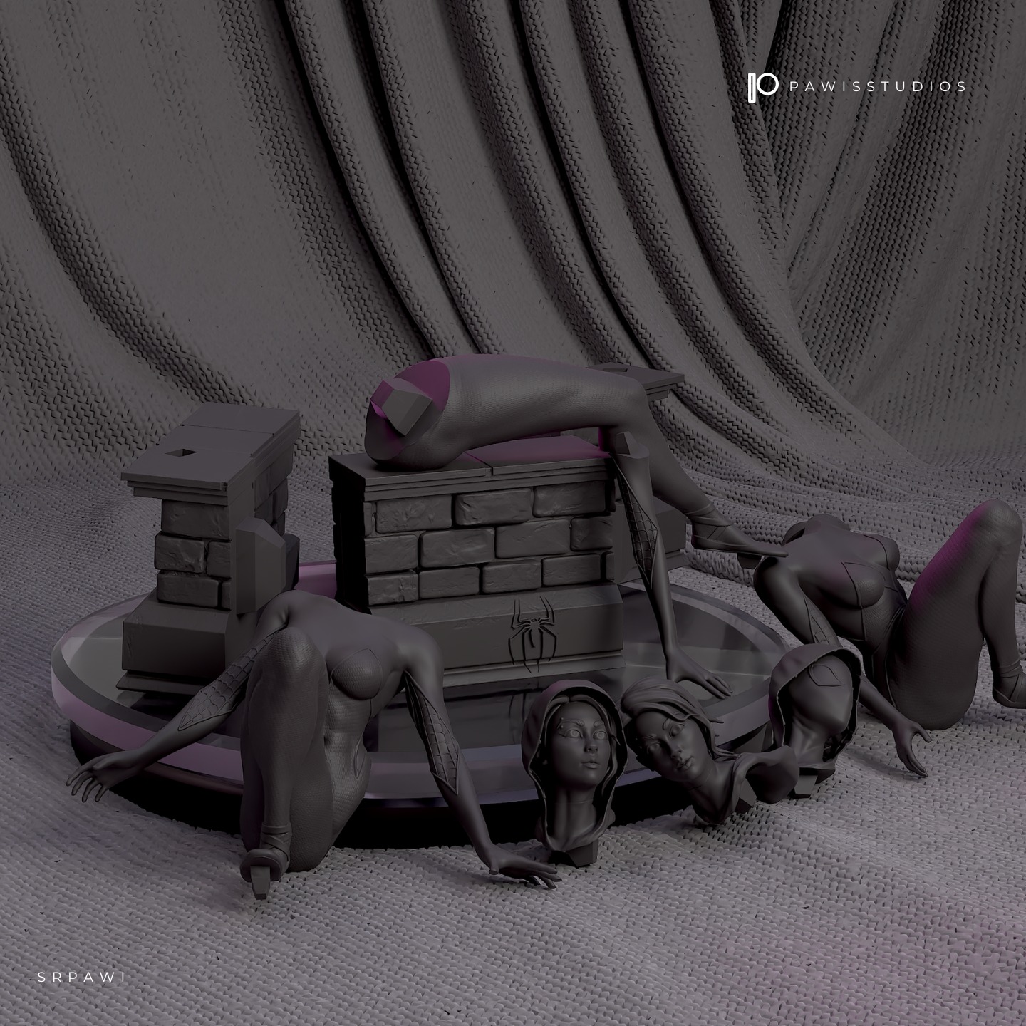 Spider Gwen  3D print model_7