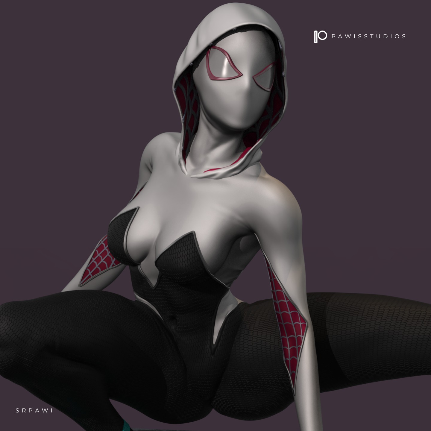 Spider Gwen  3D print model_17