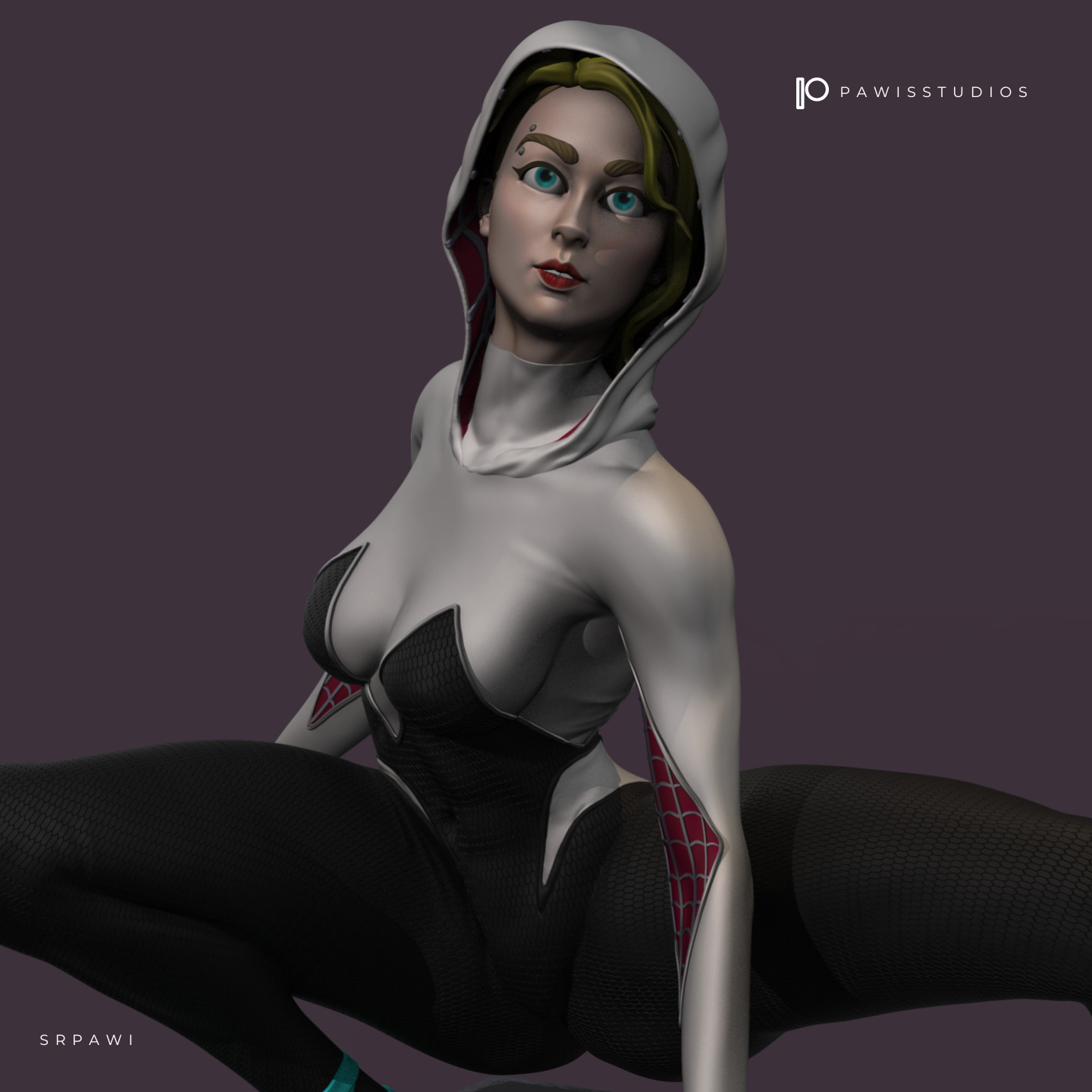 Spider Gwen  3D print model_19