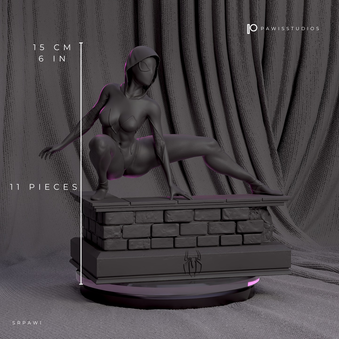 Spider Gwen  3D print model_9